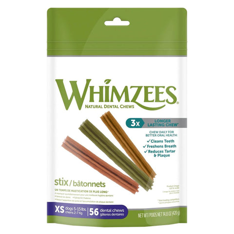 Whimzees Stix Dental Treat Extra Small Bag 14.8oz
