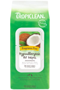 Tropiclean Hypoallergenic Pet Wipes 100ct