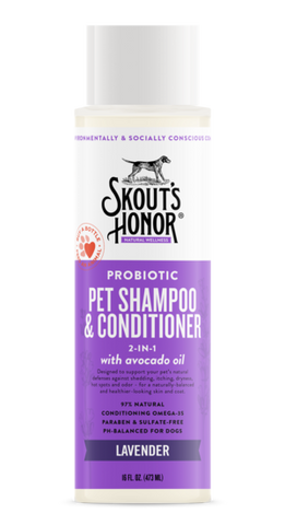 Skout's Honor Probiotic Shampoo/Conditioner Lavender 16oz