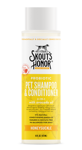 Skout's Honor Probiotic Shampoo/Conditioner Honeysuckle 16oz