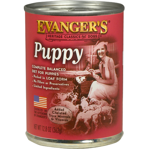 Evangers Dog Can Classic Puppy Food 12.8oz