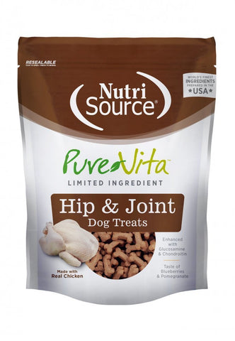 NutriSource Pure Vita Dog Hip & Joint Treats 6oz