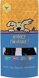 Honey I'm Home Dog Buffalo Liver Sticks 4.76oz