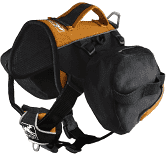 Kurgo Dog Big Baxter Backpack Black & Orange