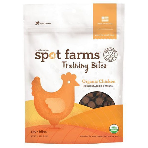 Spot Farm Dog Organic Chicken Bites Treats 4oz