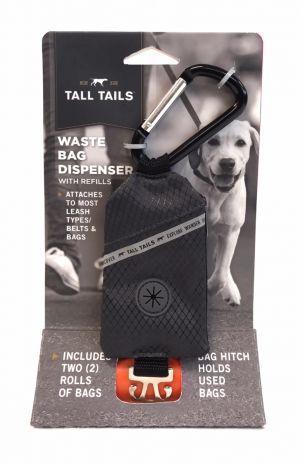 Tall Tails Waste Bag Dispenser with 2 Bags Charcoal