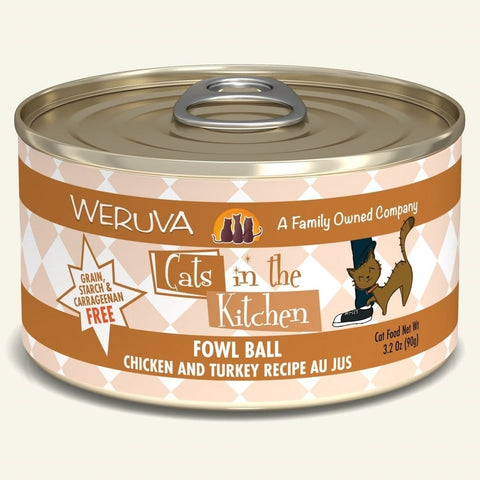 Weruva Cats in the Kitchen Fowl Ball 3oz Can