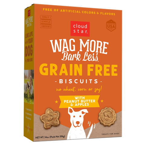 Cloud Star Wag More Bark Less Dog Grain Free Peanut Butter & Apple 2.5lb