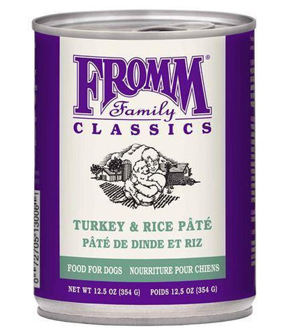 Fromm Dog Classic Turkey & Rice Pate Can 12.5oz