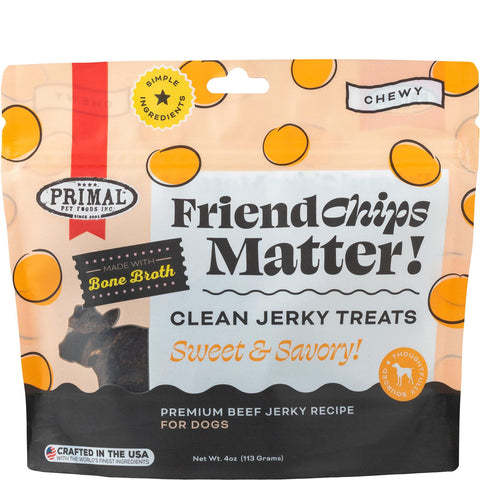 Primal Friendchips Matter Beef w/ Broth 4oz Dog Treat