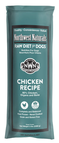Northwest Naturals Dog Frozen Raw Diet Chub Chicken 5lb