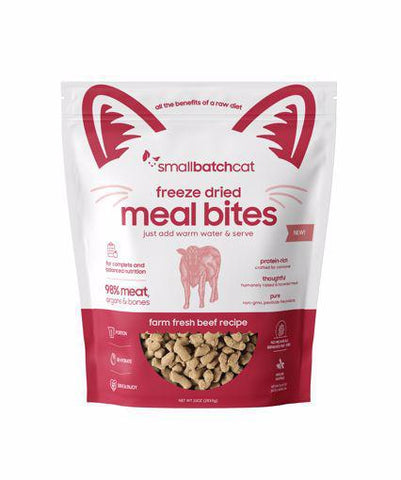SmallBatch Cat Beef Mealbites Freeze Dried 10oz