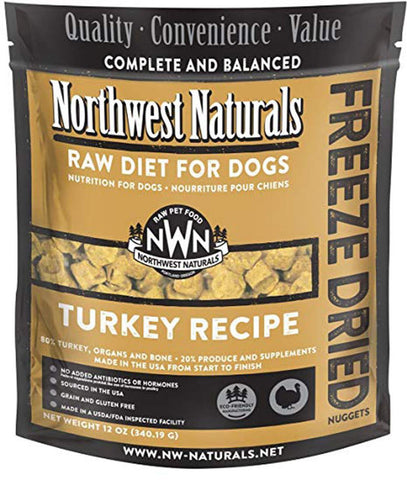 Northwest Naturals Dog Freeze Dried Diet Turkey 12oz