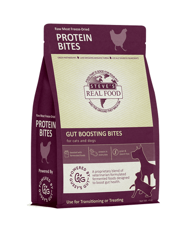 Steves Dog/Cat Chicken Probiotic Protein Bites Treat 4oz