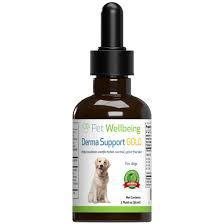 Pet Wellbeing Derma Support Gold Healthy Coat, Odor, and Itching 2oz
