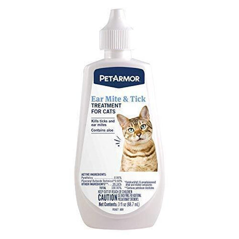 PetArmor Ear Mite & Tick Treatment Cat 3oz