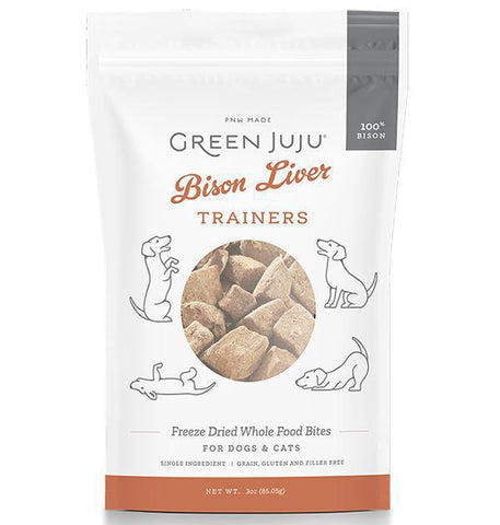 Green Juju Dog Training Bison Liver 3oz