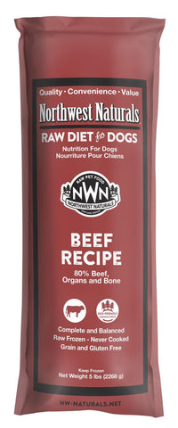 Northwest Naturals Dog Frozen Raw Diet Chub Beef 5lb
