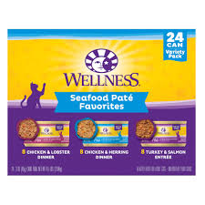 Wellness Cat Variety Pack Seafood Pate Grain Free