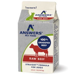 Answers Dog Straight Beef Frozen Diet 4lb