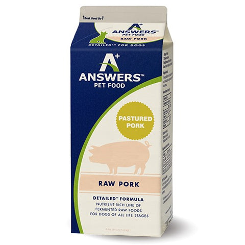 Answers Dog Detailed Pork Frozen Diet 4lb