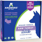 Answers Dog Detailed Turkey Frozen Diet 35-1oz Nibbles 2.2lb
