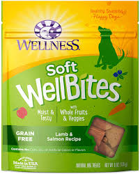 Wellness Dog Well Bites Lamb & Salmon Soft Treat GF 6oz