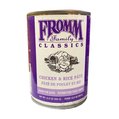 Fromm Dog Classic Chicken & Rice Pate Can 12.5oz