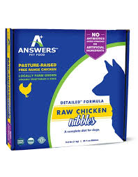 Answers Dog Detailed Chicken Frozen Diet 35-1oz Nibbles 2.2lb
