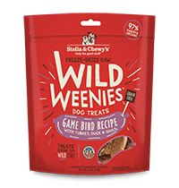Stella & Chewy's Dog Treat Wild Weenies Game Bird 3.25oz