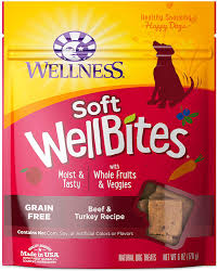 Wellness Dog Well Bites Beef & Turkey Soft Treat GF 6oz