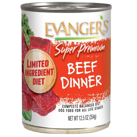 Evangers Dog Can Grain Free Premium Beef Dinner 12.8oz