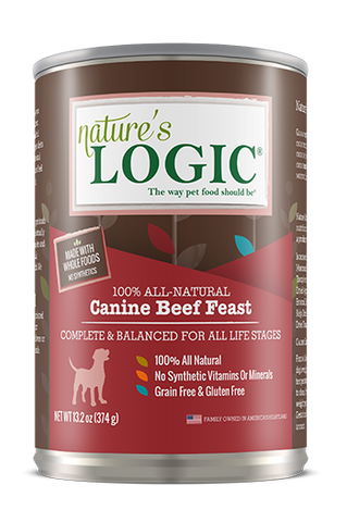 Nature's Logic Canine Beef 13.2oz Can
