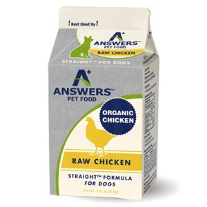 Answers Dog Straight Chicken Frozen Diet 4lb