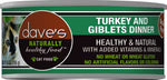Dave's Cat Naturally Healthy Turkey & Giblets Dinner GF 5.5oz