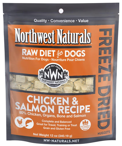 Northwest Naturals Dog Freeze Dried Diet Chicken & Salmon 12oz