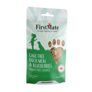 FirstMate Duck with Blueberry Dog Treats 8oz