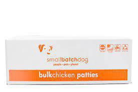 SmallBatch Dog Frozen Raw Bulk Patties Chicken 18lb