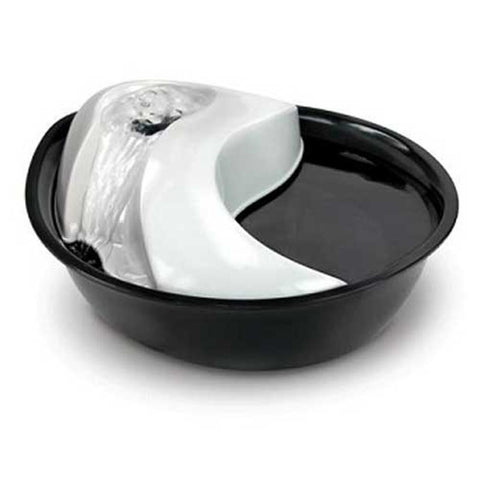 Smart Cat Raindrop Plastic Black & White Fountain 60oz