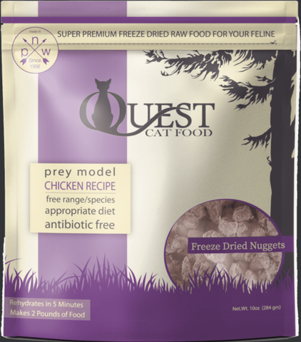 Steves Cat Chicken Quest Freeze Dried Nuggets 10oz