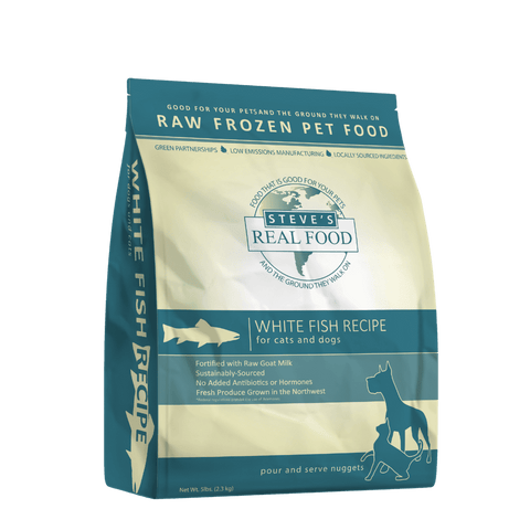 Steves Real Food Whitefish Raw Frozen Dog/Cat