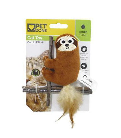 Pet Zone Cat Toy Refillable Sloth